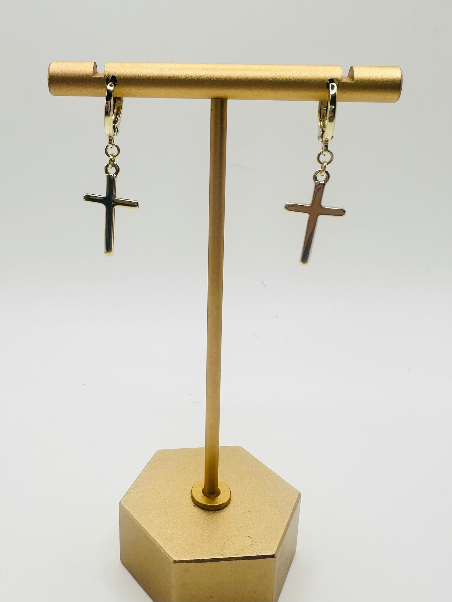 Plain Cross Earrings