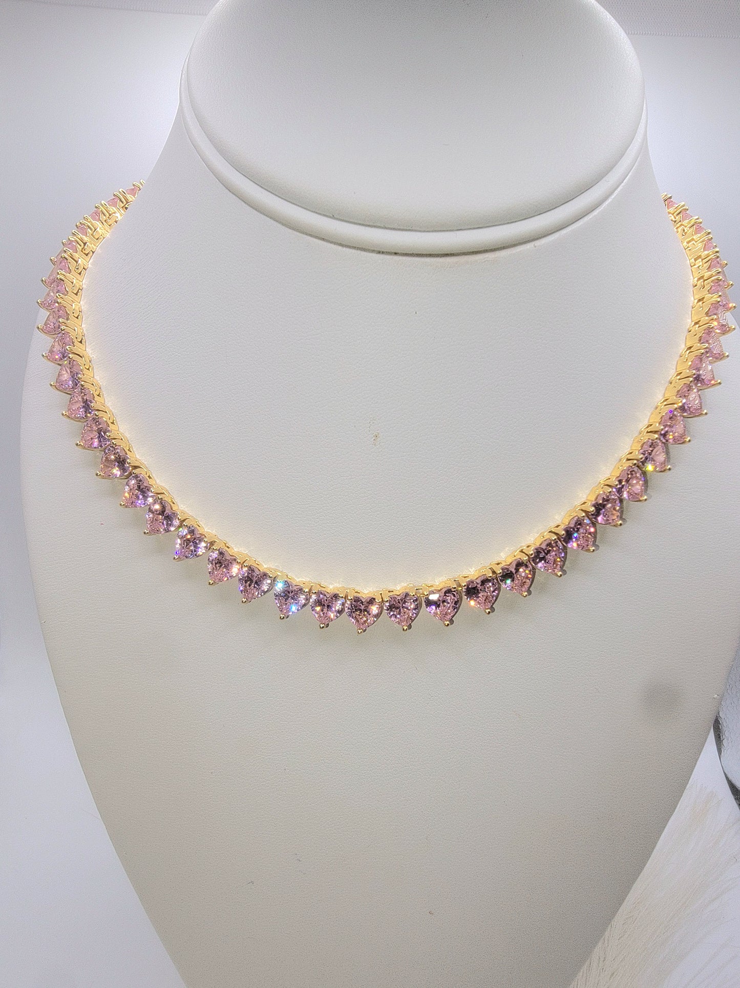 Proncess Real Glass Heart Choker