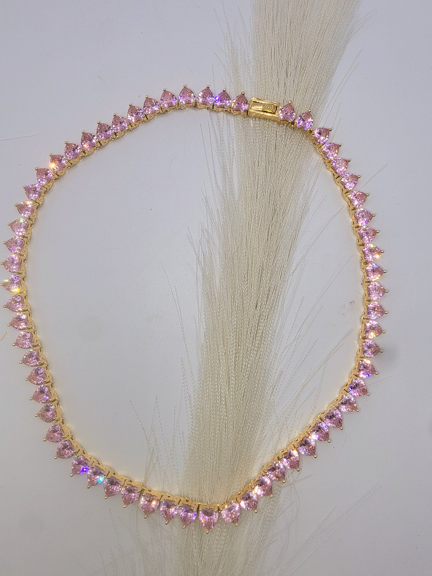 Proncess Real Glass Heart Choker