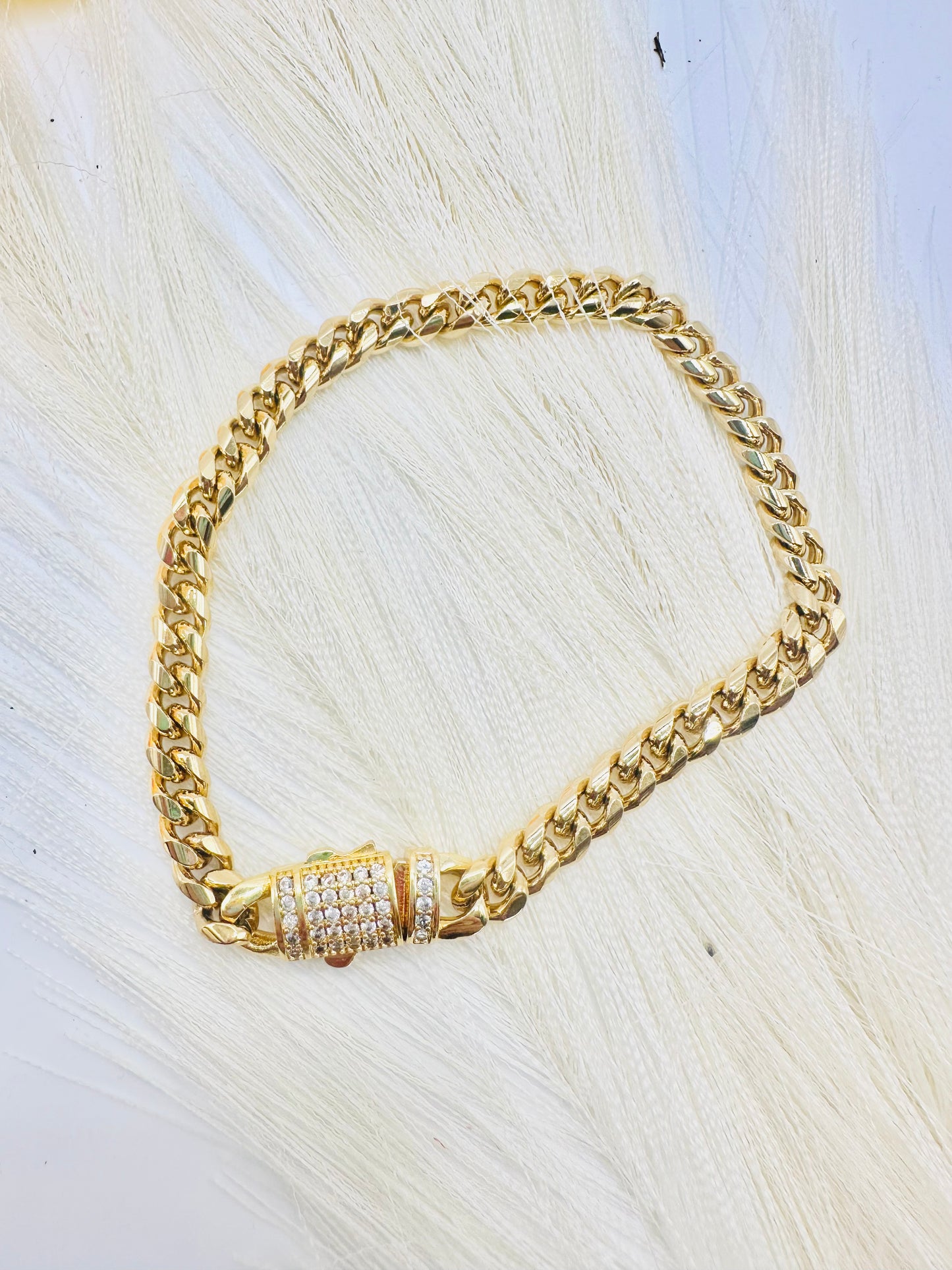 Baby Monaco Bracelet in Steel Size 7.5 inch