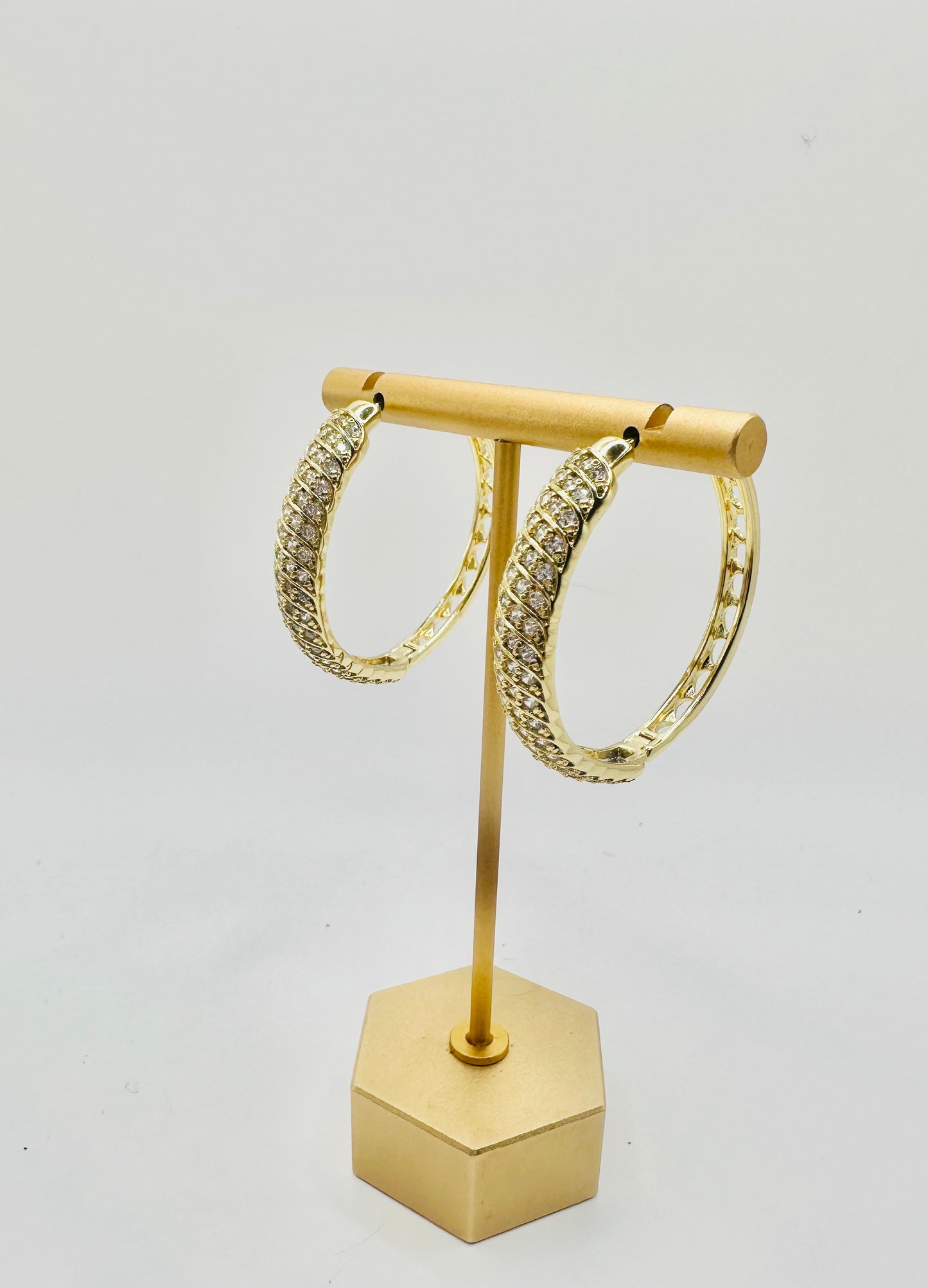 Aretes de 35mm en Zirconia de Vidrio