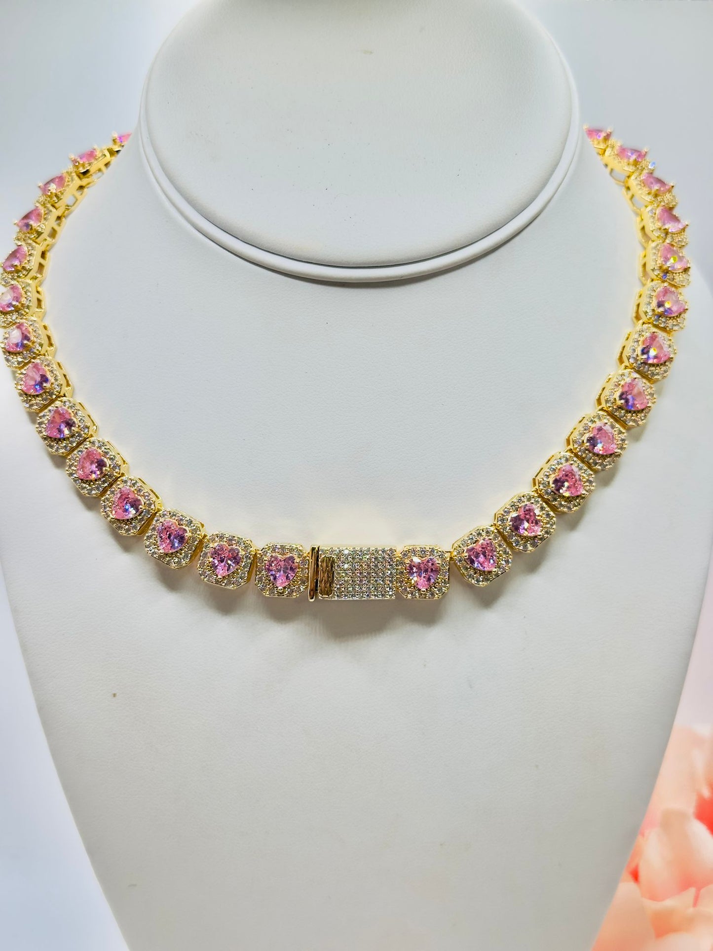 HipHop Love Necklace Magnetized in Real Glass