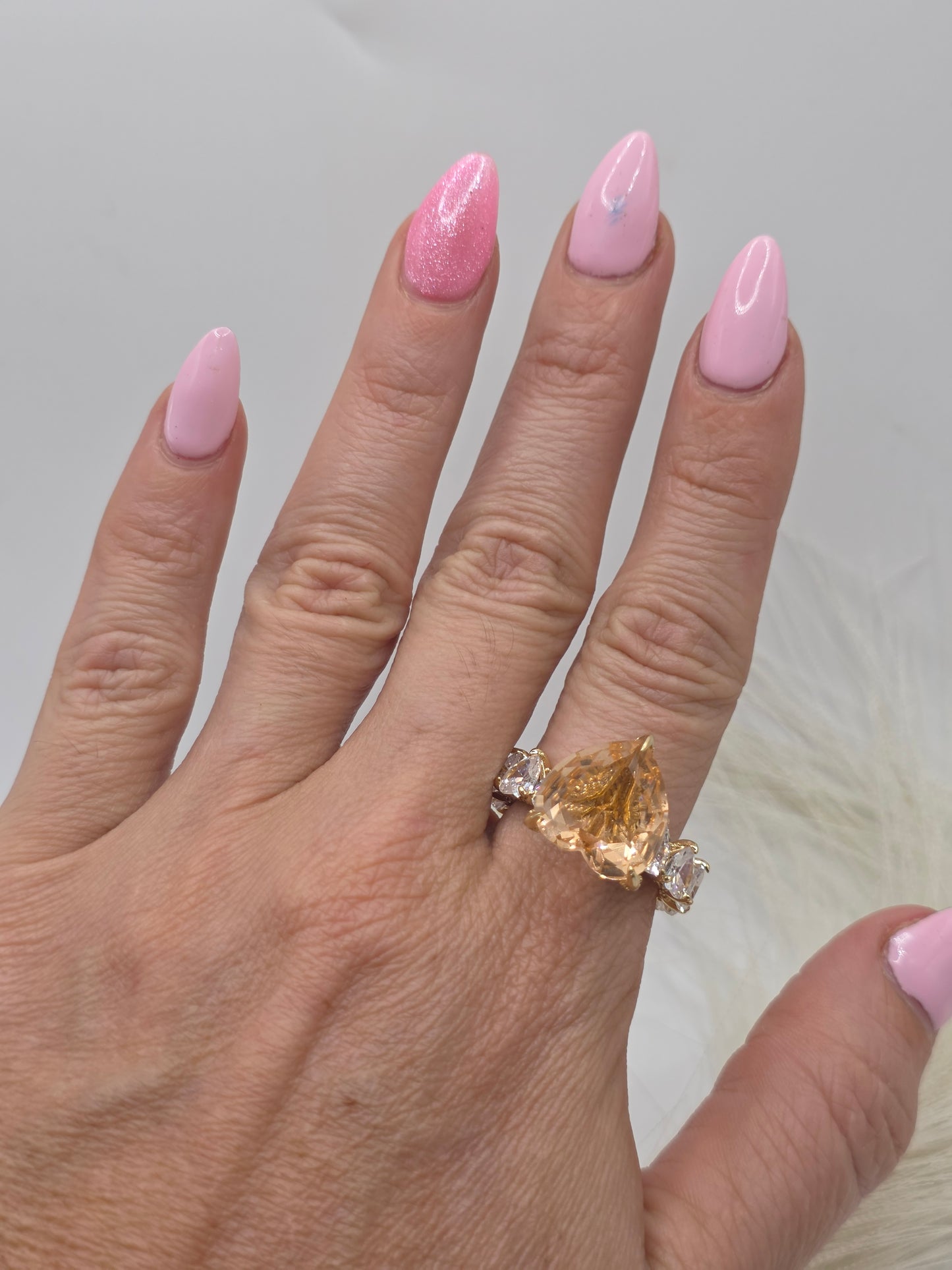 Anillo Princesa de Vidrio Real