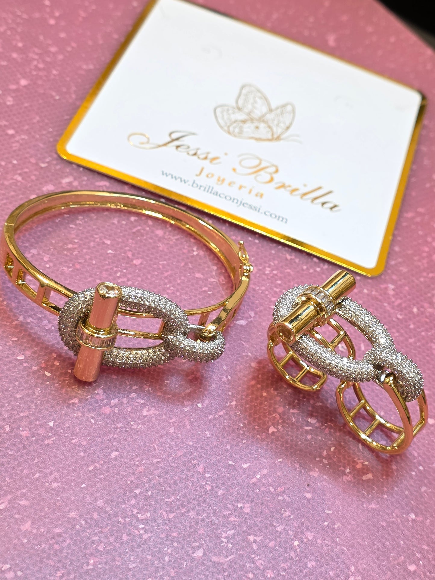 Set Cleopatra anillo ajustable
