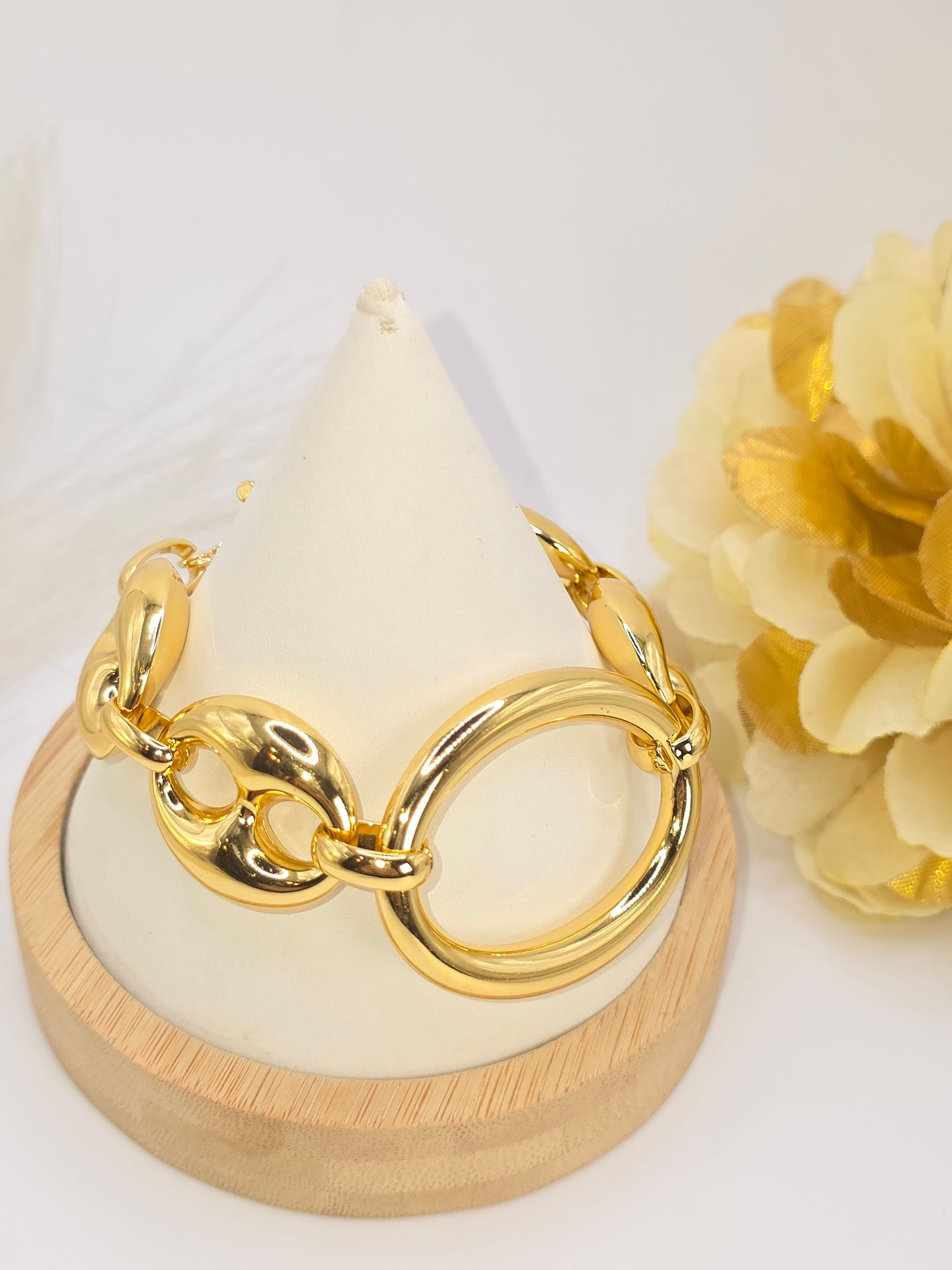 Pulsera exotica con tejido GG 7.5inch