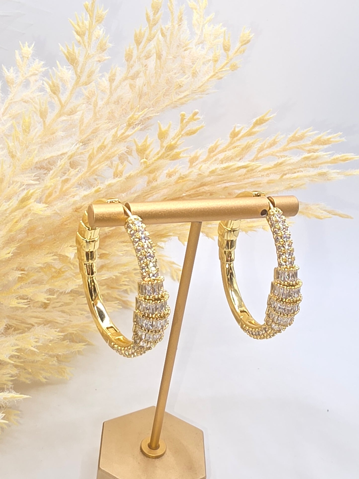 Aretes de Vidrio Real 35 mm