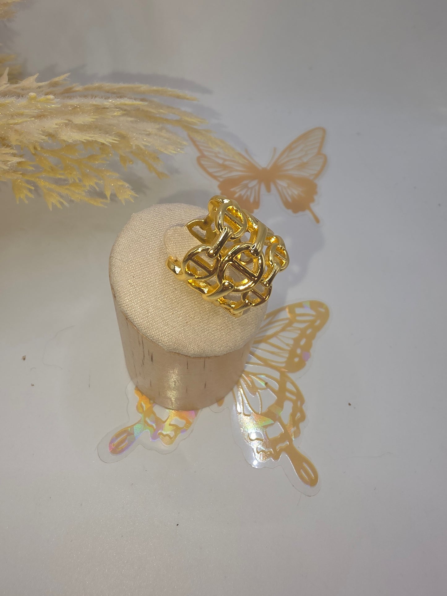 Anillo Tejido GG Ajustable a 7/8/9