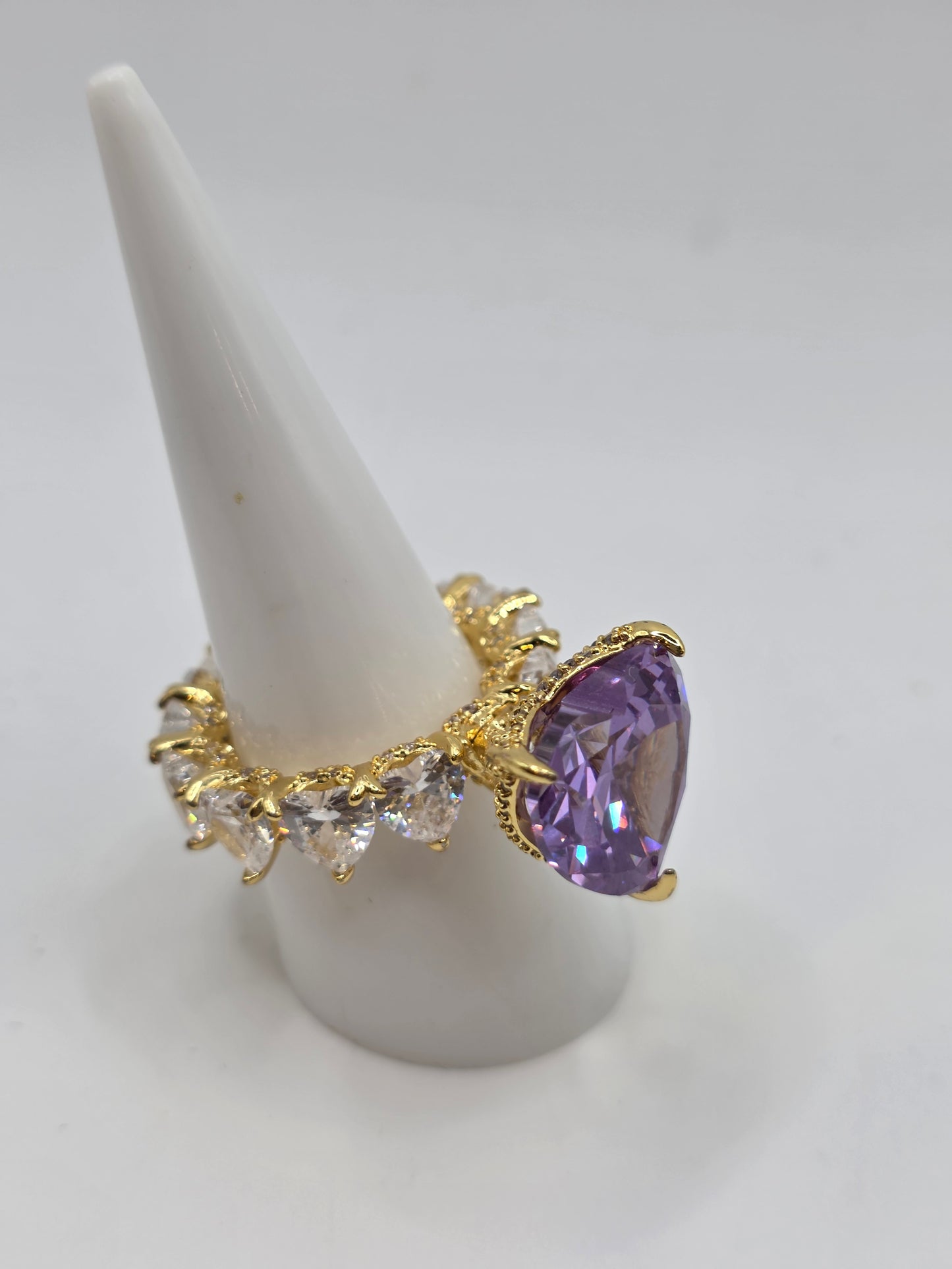 Anillo Princesa de Vidrio Real