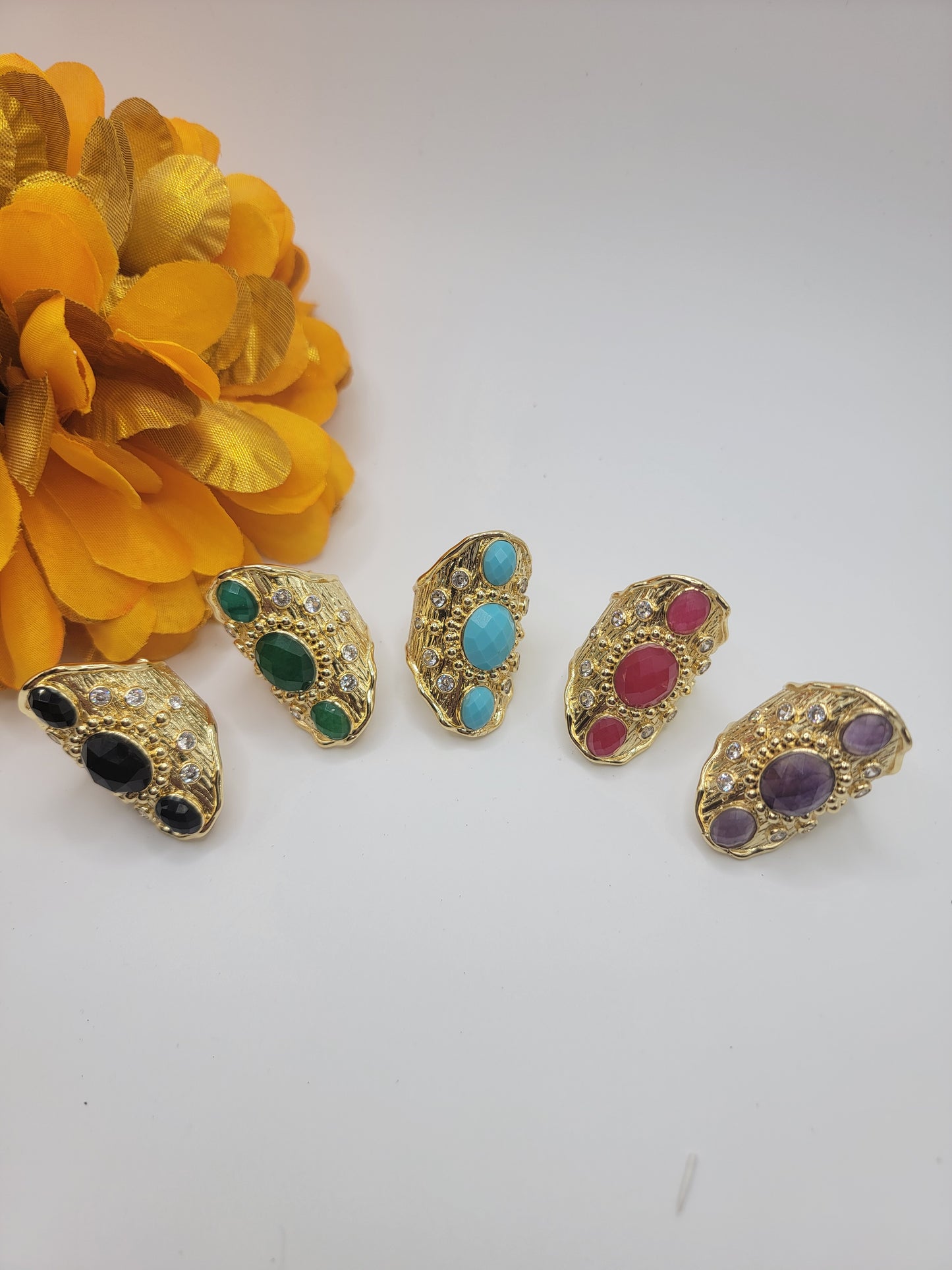 Anillos Gitanas de colores size 7