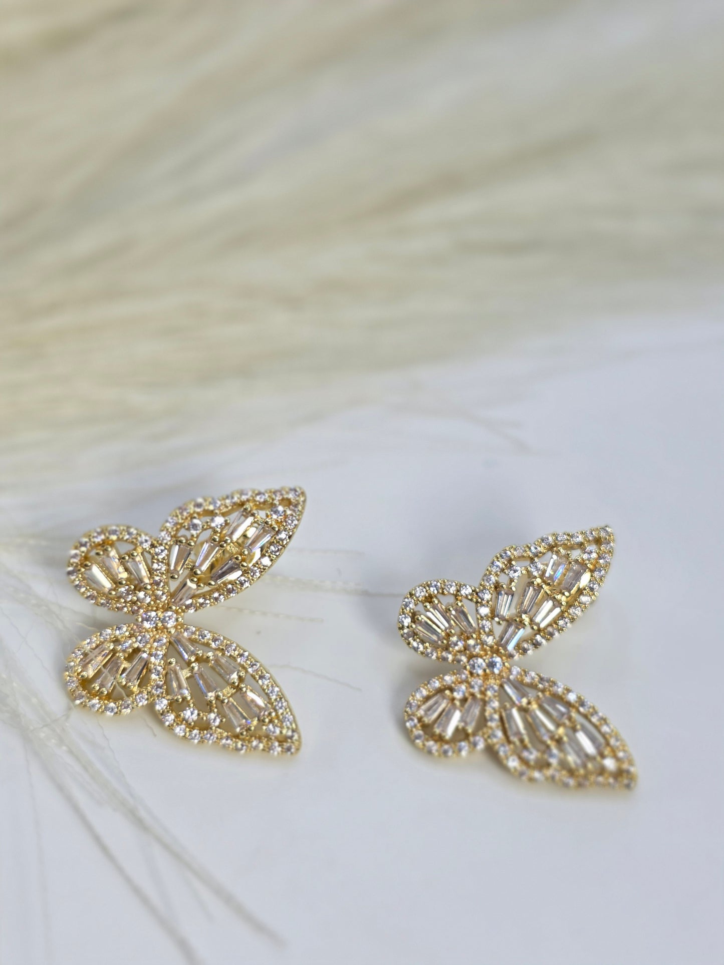 Glass Butterfly Earrings