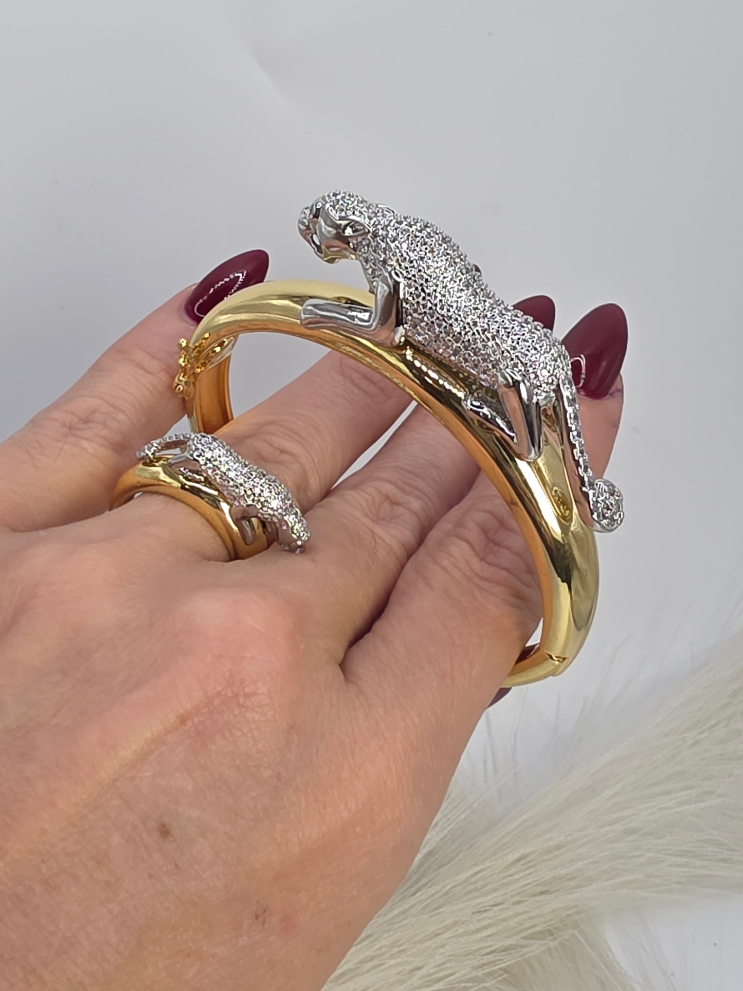 Panther Set: Ring Size 7 / Bracelet Size 7.5