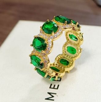 Anillo verde de Vidrio