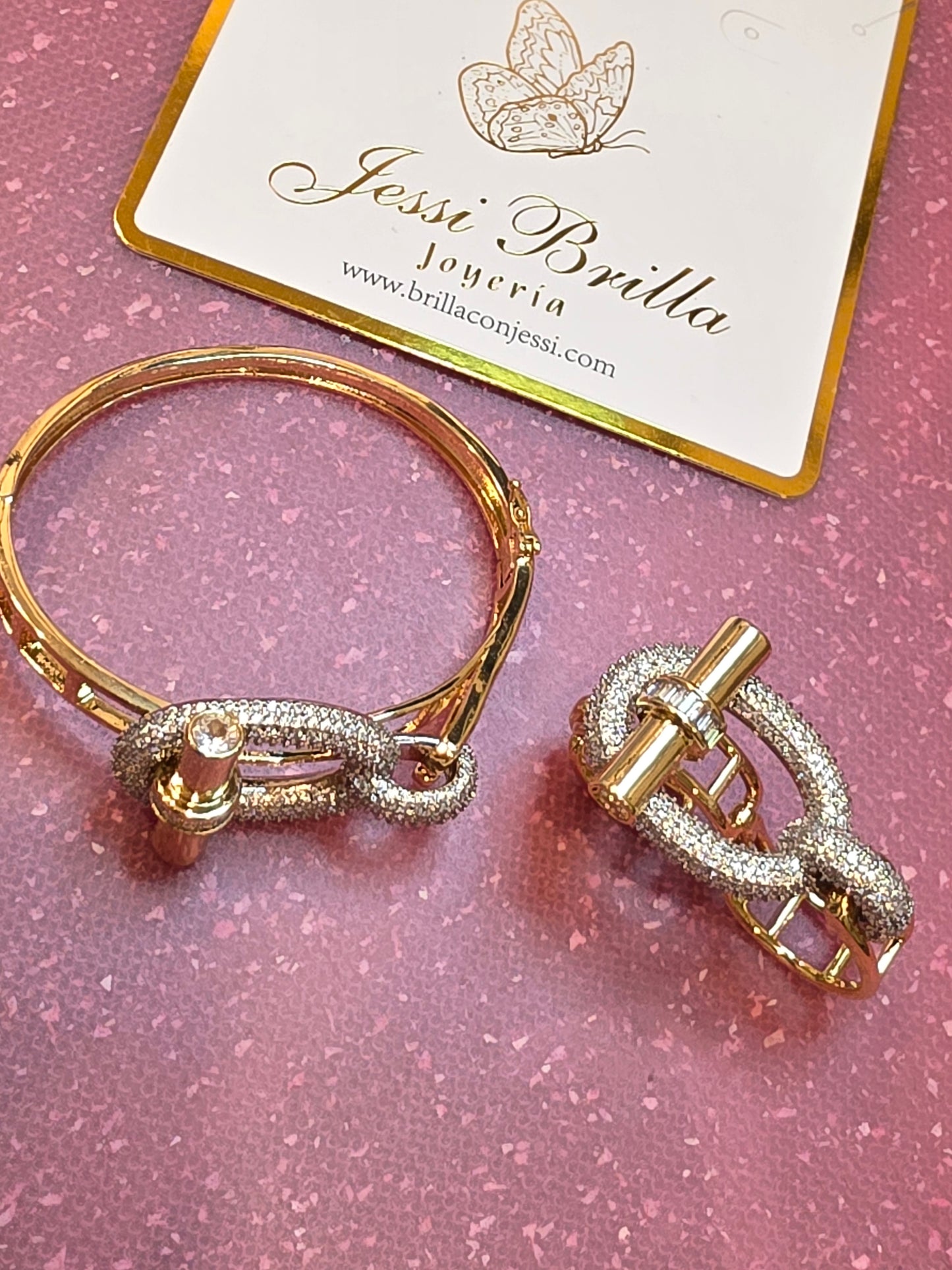 Set Cleopatra anillo ajustable