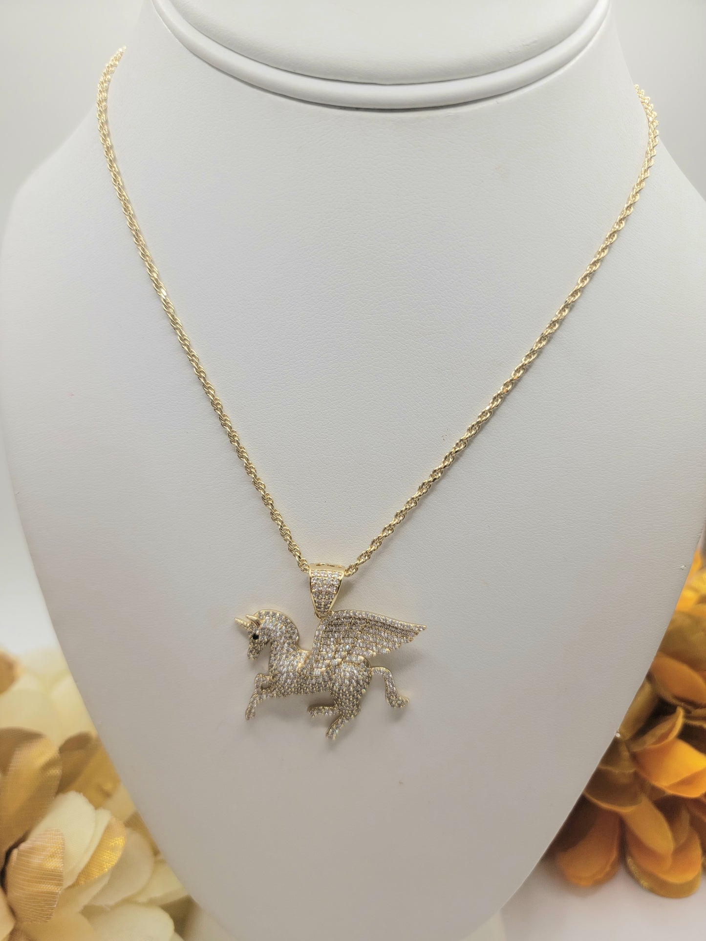 Cadena com unicornio de 18imch