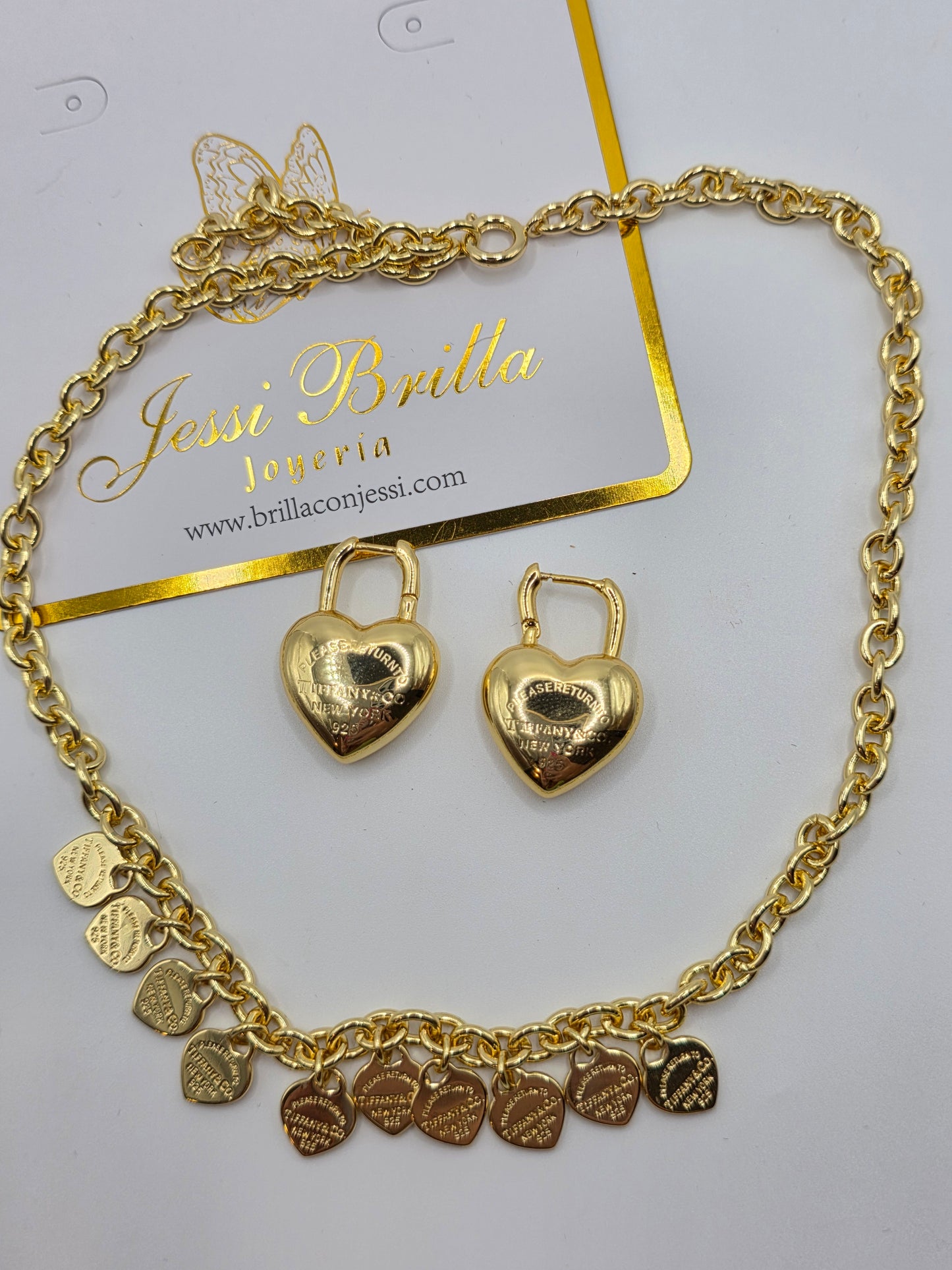 Cadena Tifany Alta Calidad 18inch extension Laminado Oro 14K