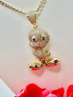 Tweety Bird Puffed 18-inch chain