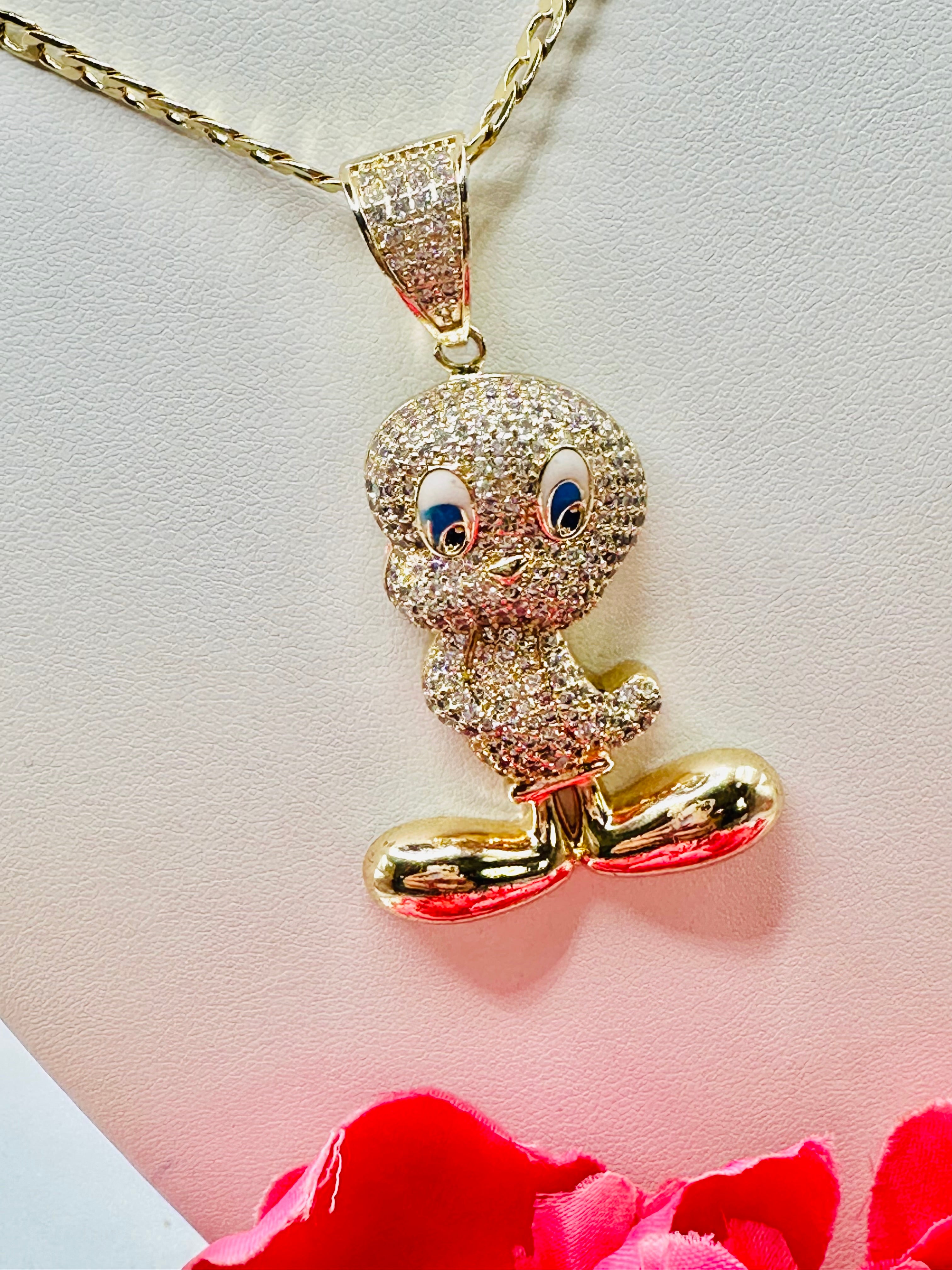 Tweety Bird Puffed 18-inch chain