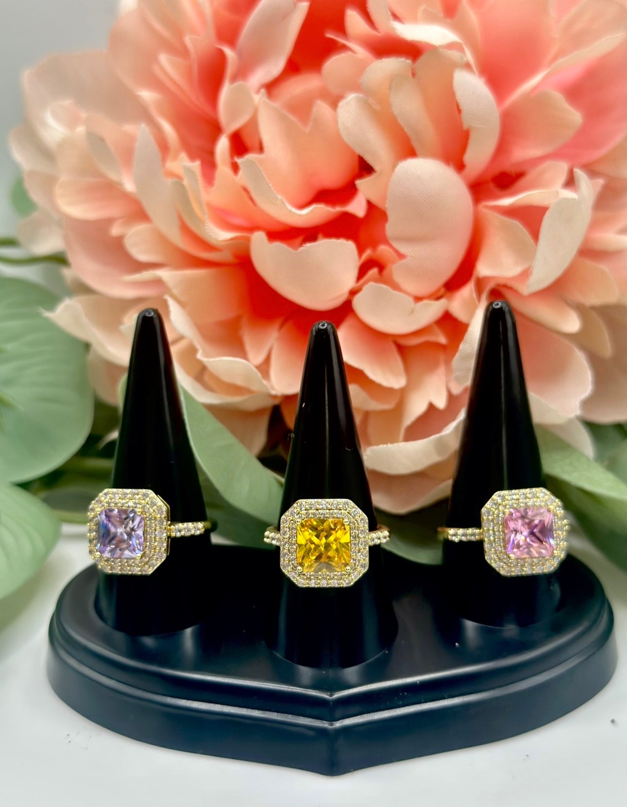 Colored Magnetized Rings