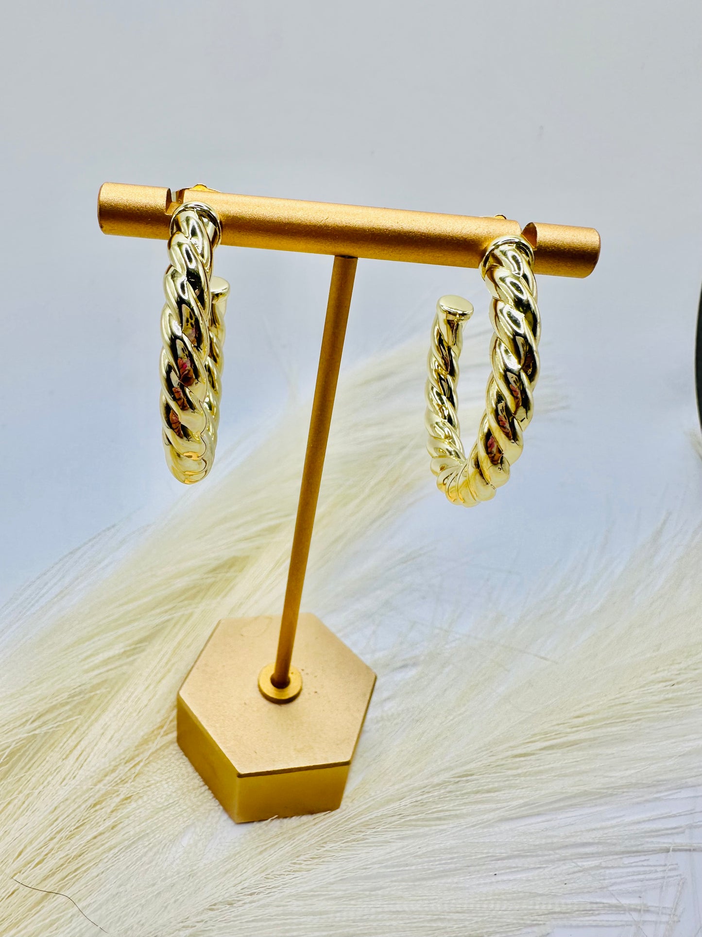 Aretes corrugados |Laminado de 14k