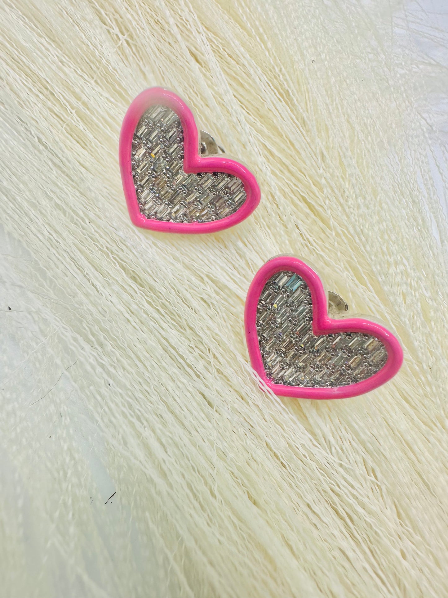 Corazón 🩷 en vidrio picado | Laminado de Oro 14k