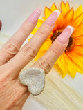 Anillo Corazón Inflado Grande