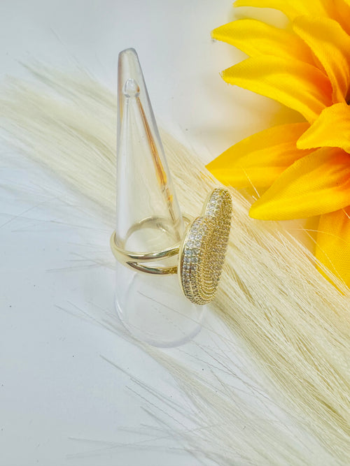 Large Puffed Heart Ring