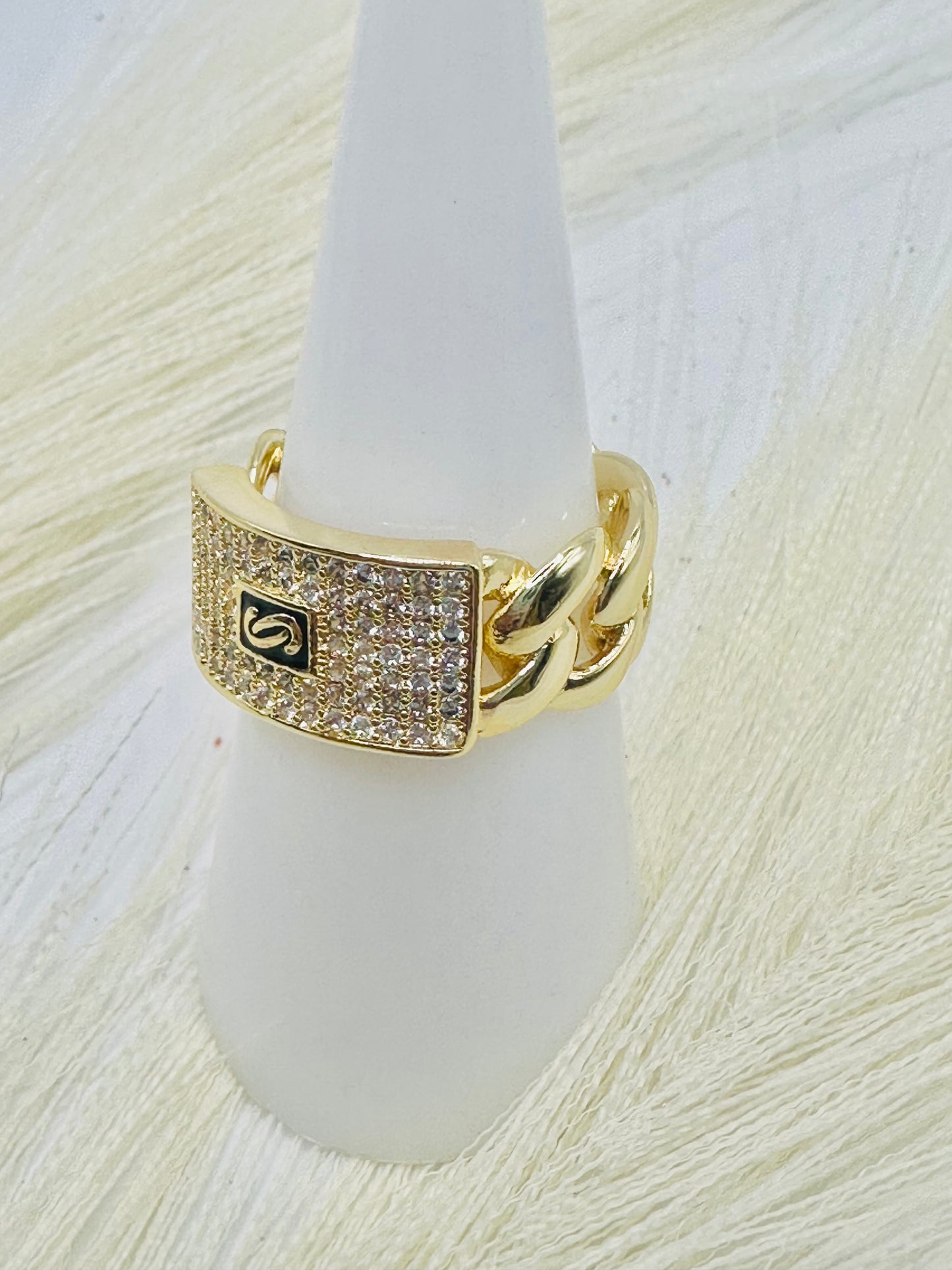 Anillo Mónaco | Laminado Oro 14k