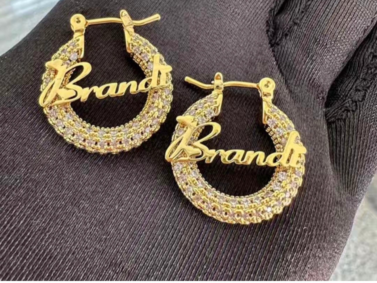Aretes de Vidrio Personalizadas 40mm