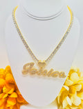 Custom Tennis Shoes in 5A Real Glass Laminated with 14k Gold High Quality