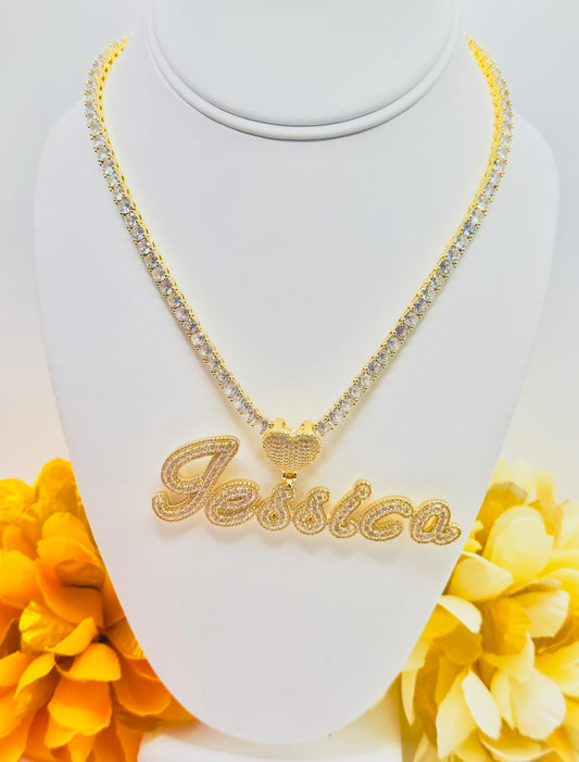 Tenis Personalizada en Vidrio Real 5A Laminado de Oro 14k Alta Calidad