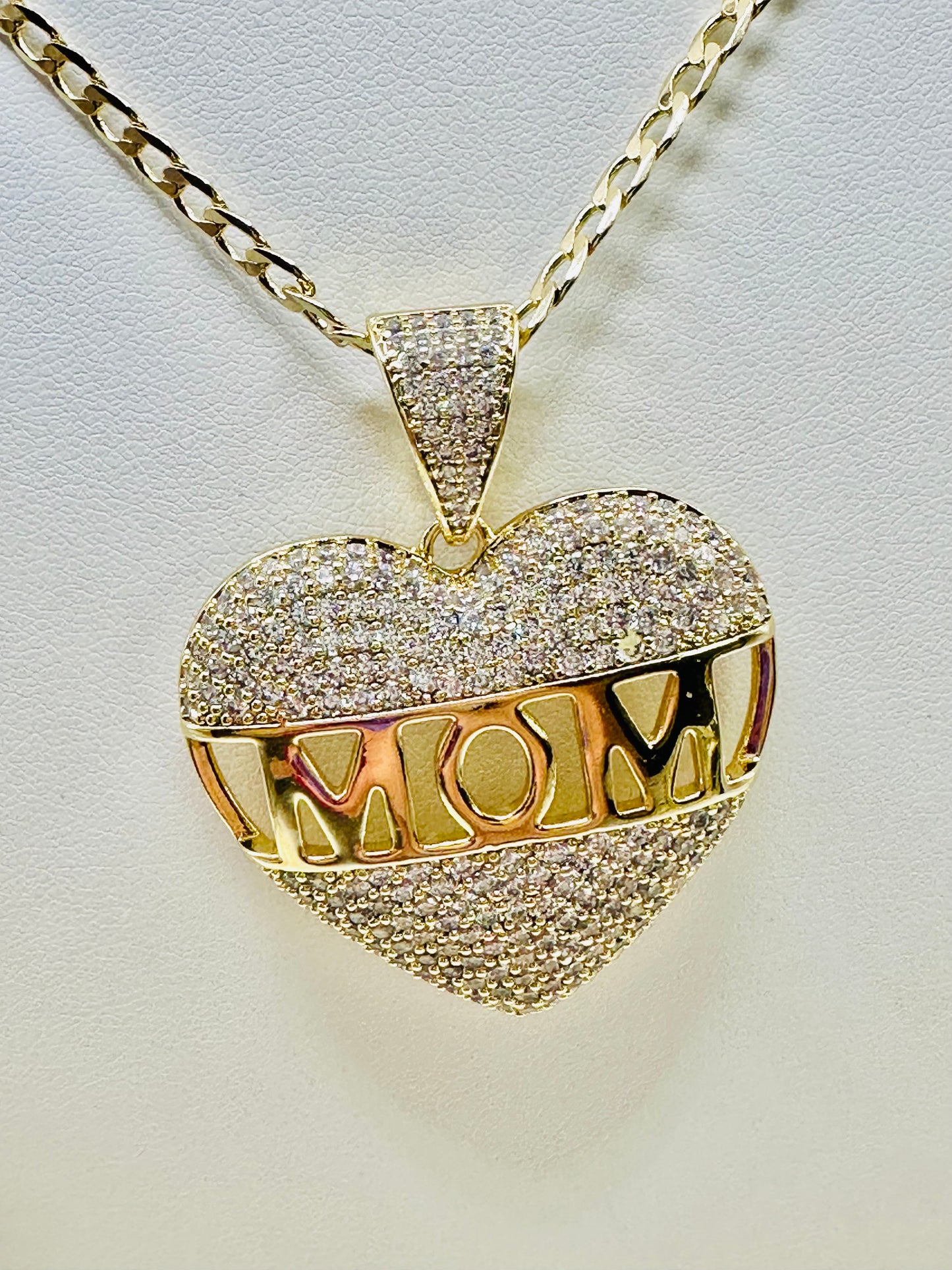 Cadena Mamá | Laminado de Oro Real   14k Alta Calidad