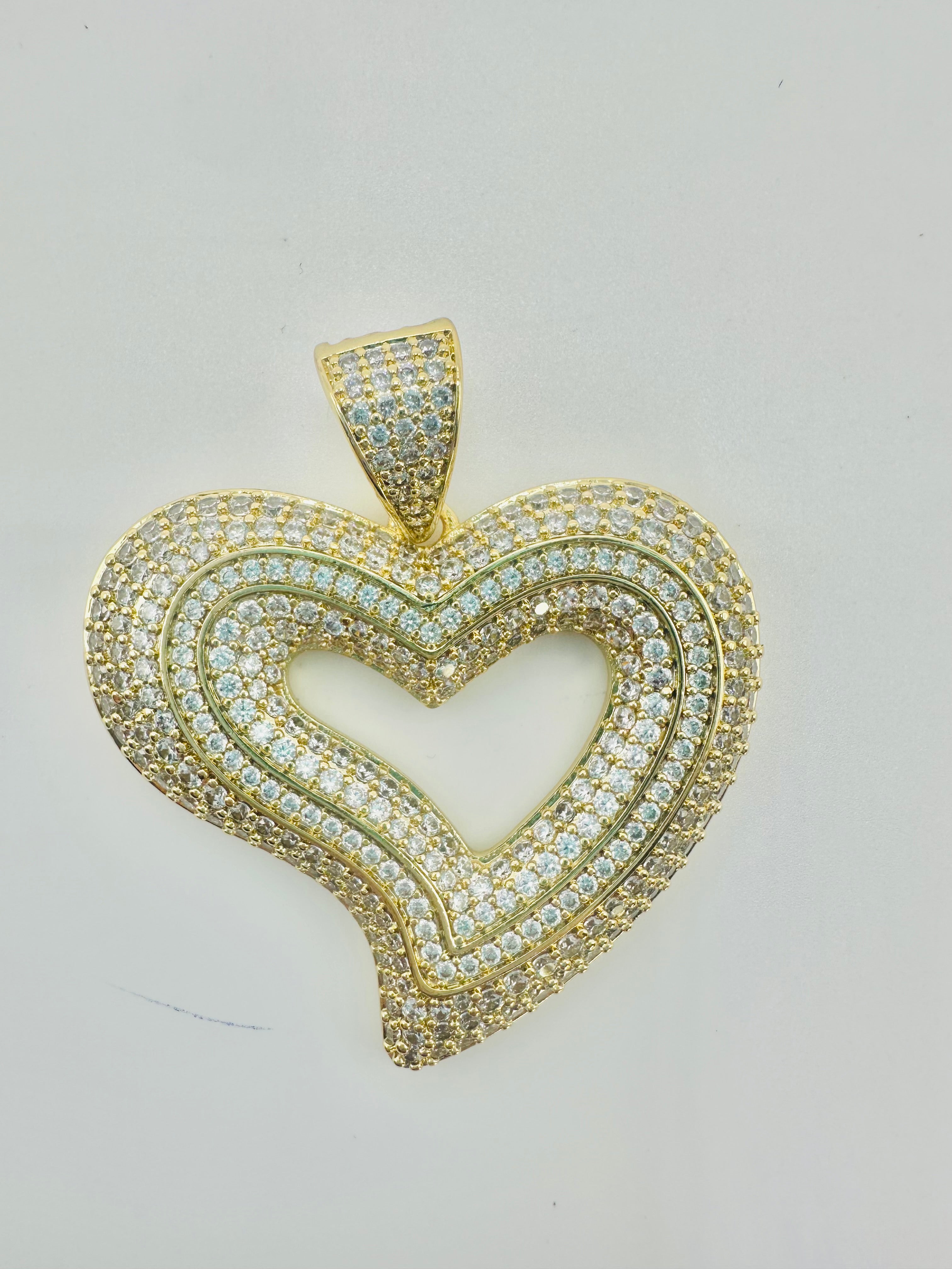 Dije Corazón abierto 4cm Mediano