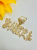 Real Glass Zirconia Pendant Only | Personalized