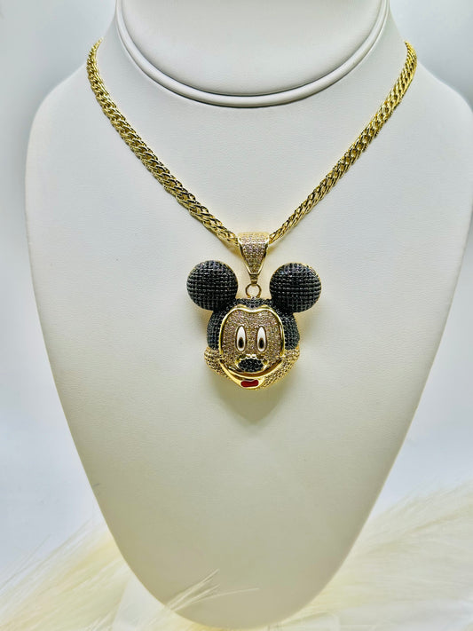 Mikey Mouse | |Laminado de Oro Real 14k Alta calidad | Española de 18inch