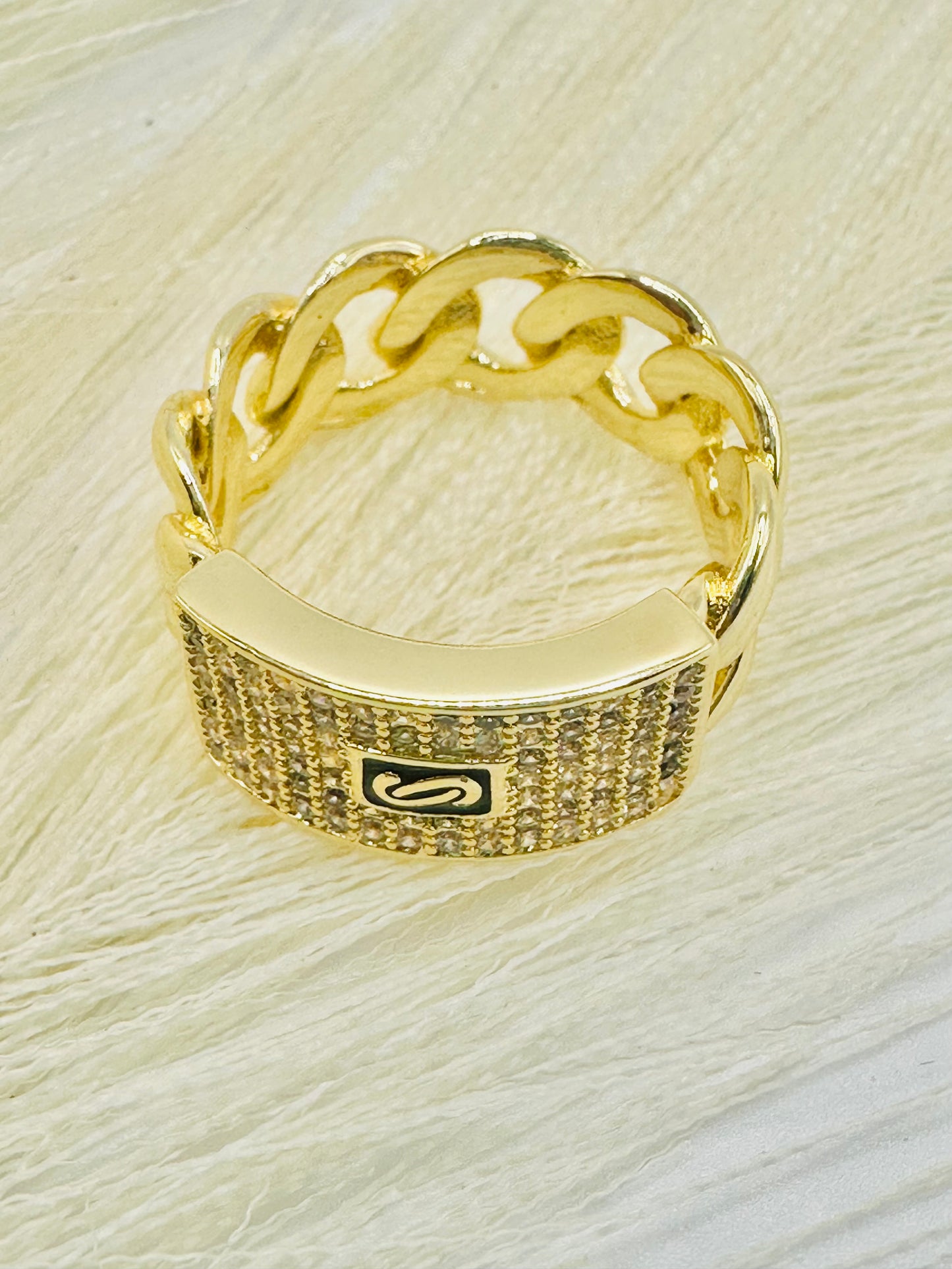 Anillo Mónaco | Laminado Oro 14k