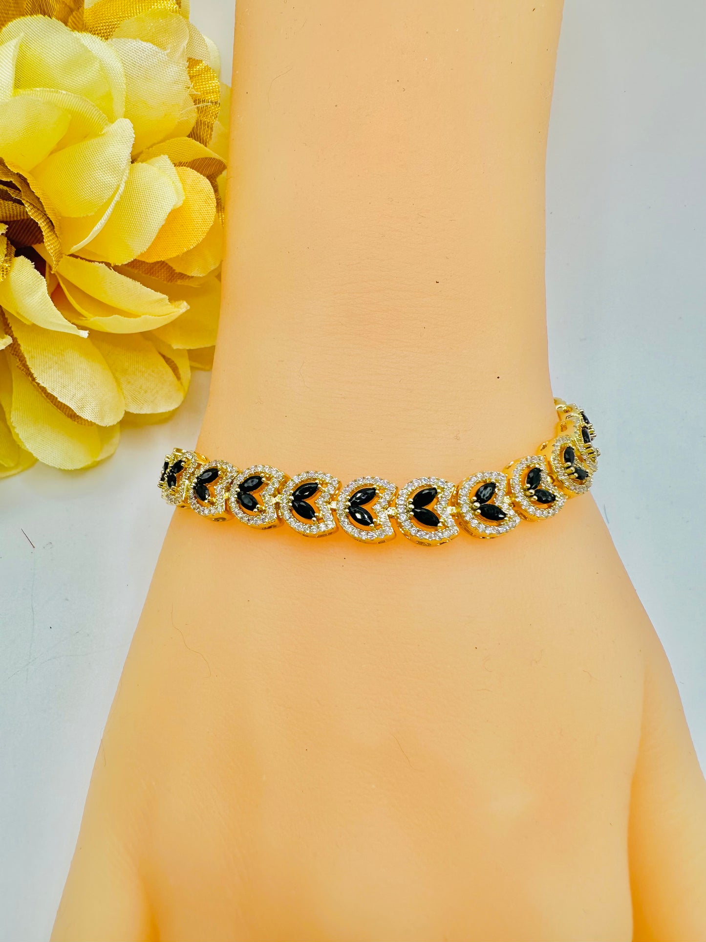 Pulsera De Circonias Oscura