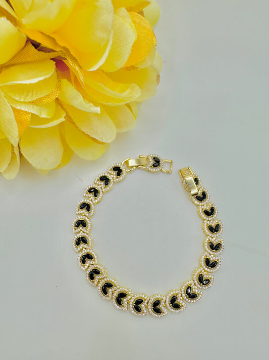 Pulsera De Circonias Oscura