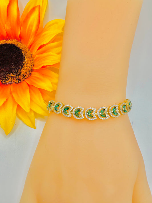 Pulsera Verde de Circonias