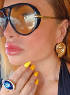 Anillo Ojo Turco ajustable 7/8/9