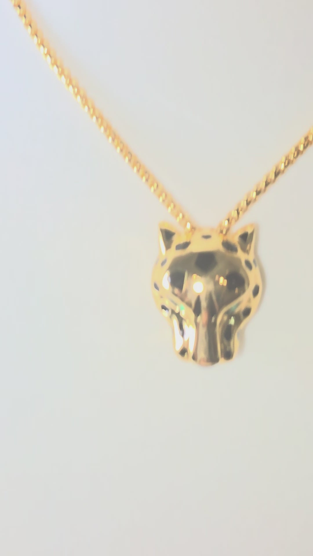 Panteras en tu cuello increible y hermoso set anillo 8/ Cadeja ajustable hasta 20inch