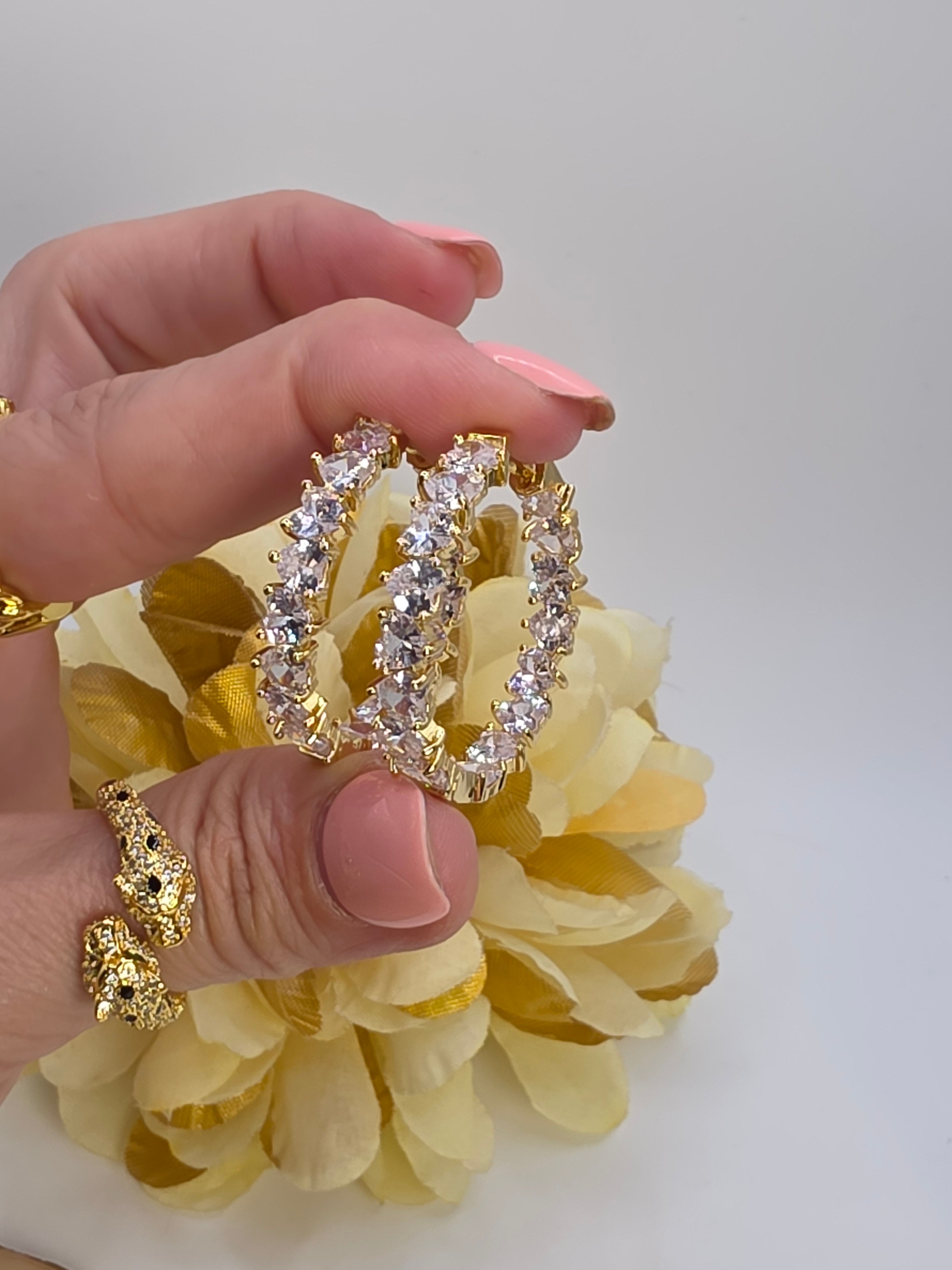25mm Real Glass Hoops
