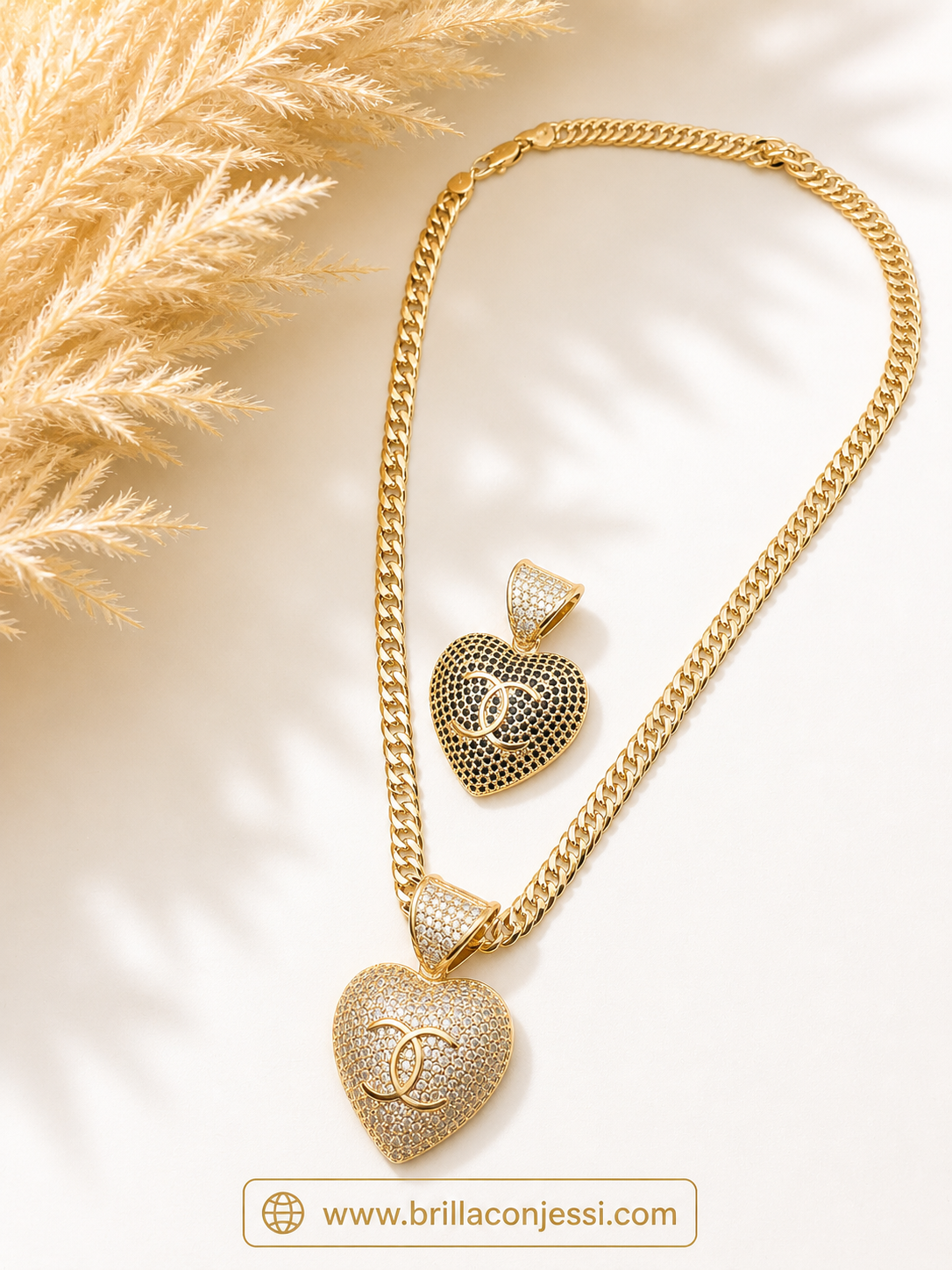 18-inch Spanish Chain with Chanel Heart
