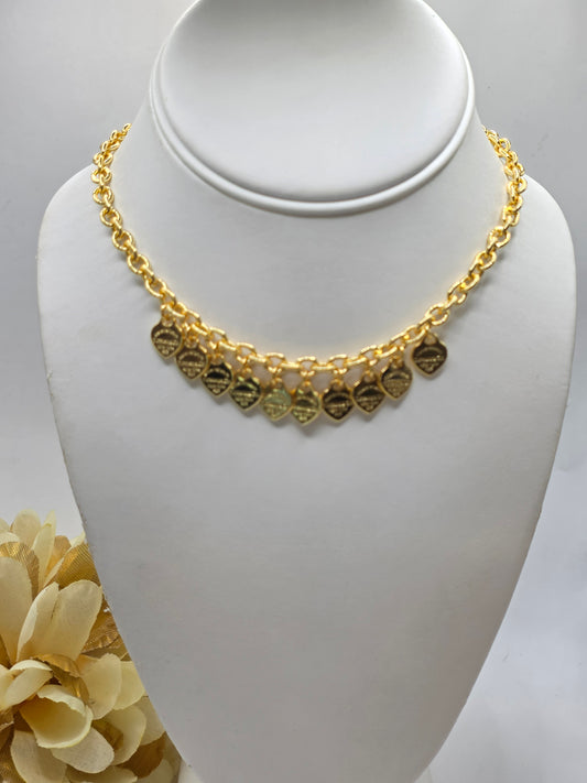 Cadena Tifany Alta Calidad  18inch extension Laminado Oro  14K
