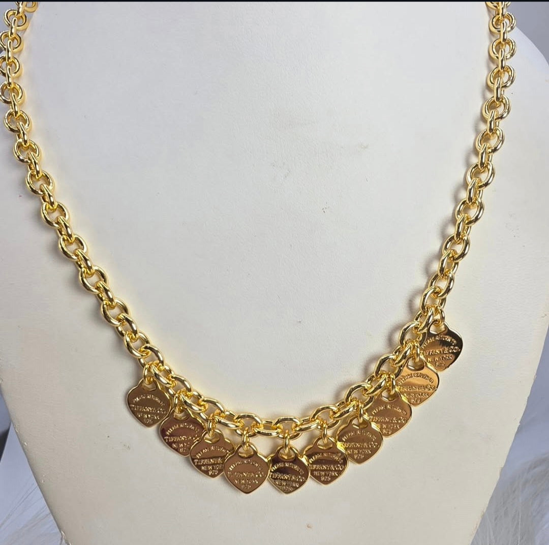 High Quality Tiffany Chain 18inch Extension 14K Gold Plated