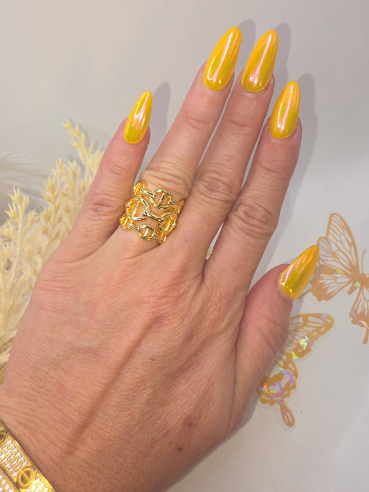 Anillo Tejido GG Ajustable a 7/8/9