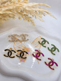 Hermosos y elegante aretes en Vidrio Real