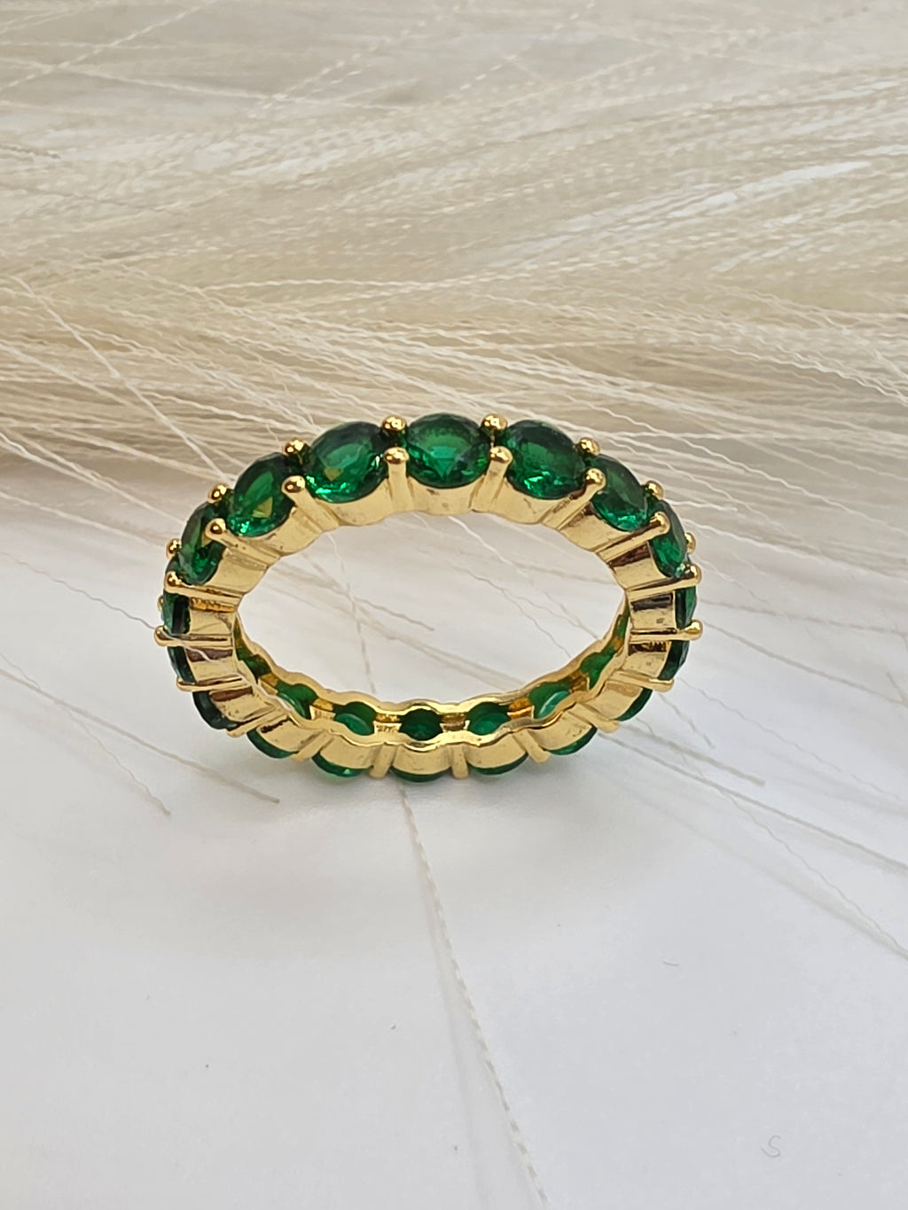 Anillo Esmeralda Vidrio