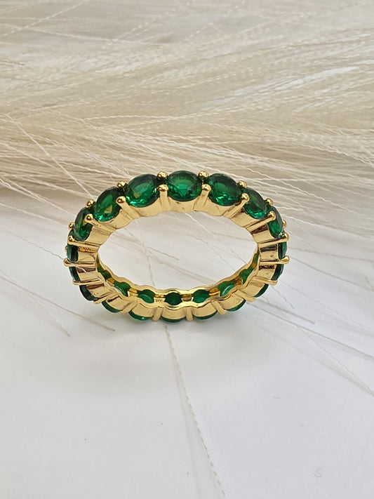 Anillo Esmeralda Vidrio