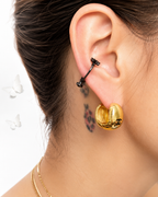 Aretes Vitage pegados de diseñador - Silver & Gold