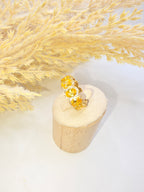 Anillo Anarillo de Vidrio Picado Real